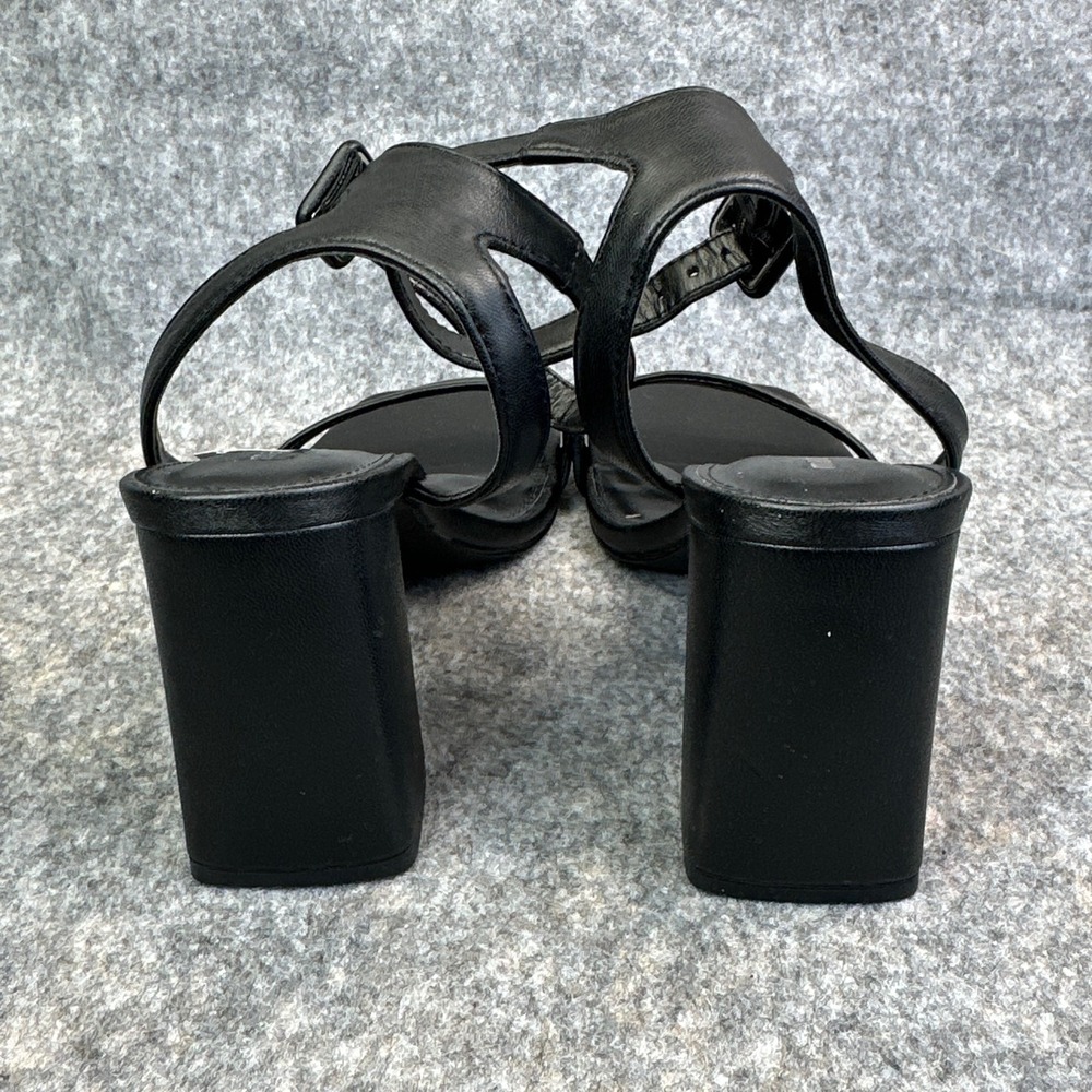 Madden Girl Womens Winnii Ankle Strap Block Heel Dress Sandals Black Shoes 7.5 - Picture 7 of 11